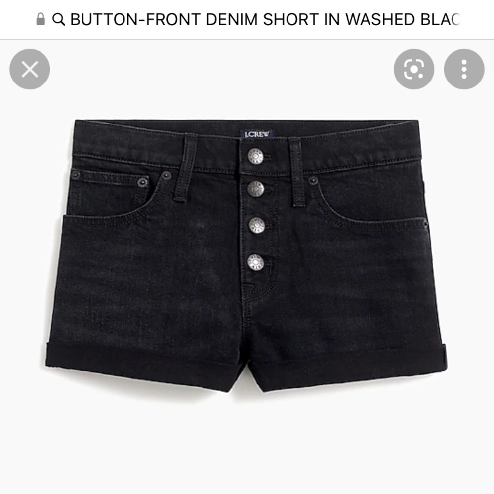 Jcrew black shorts. Size 30 Can roll down to be longer